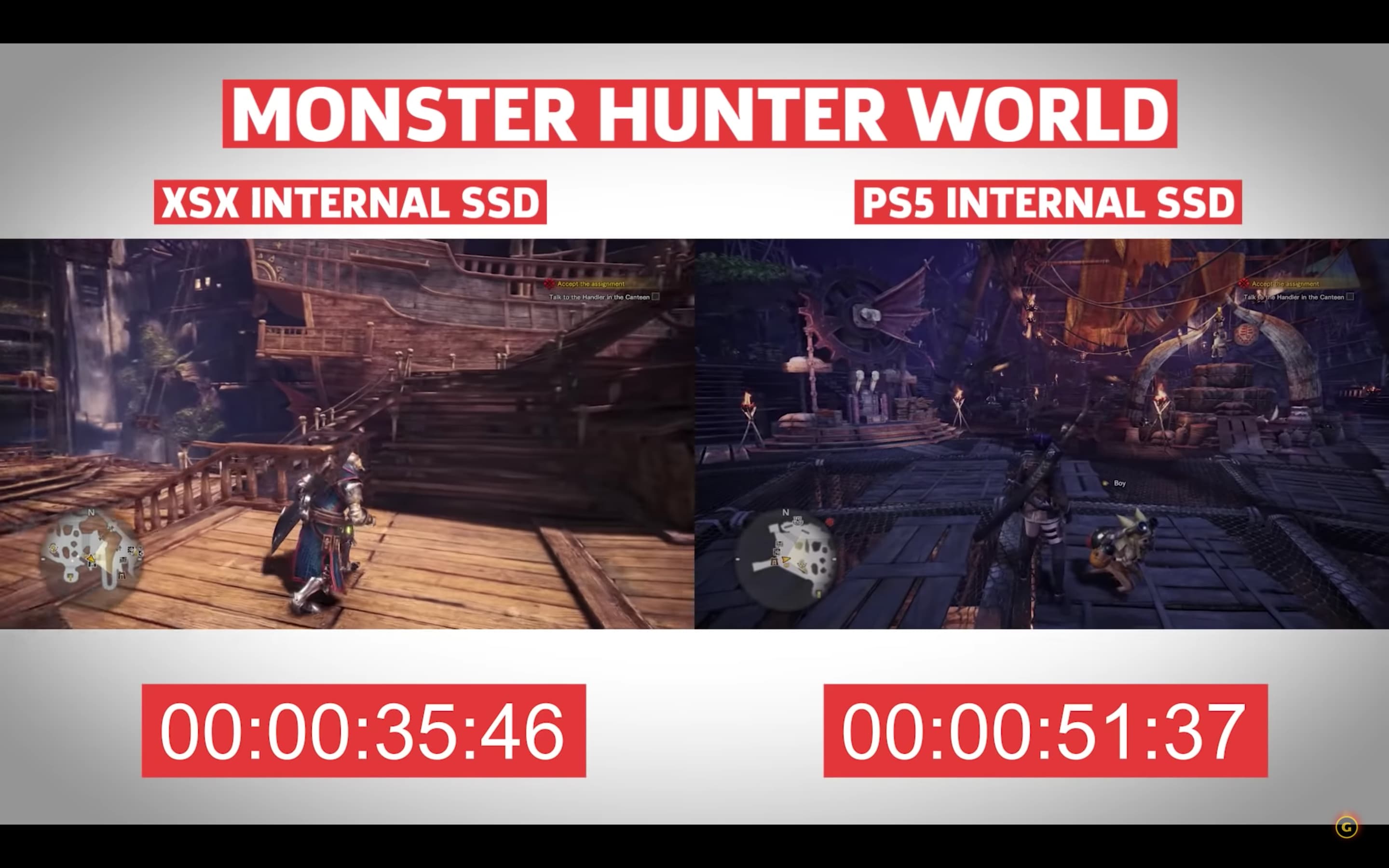 《怪物猎人世界》 PS5 读取速度比 XBX 慢