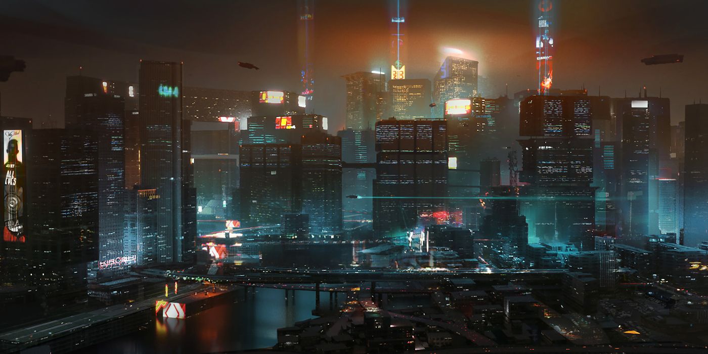 《赛博朋克2077》空中停车、空气爬墙操作教学，俯瞰美丽夜城